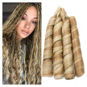 Flechthaar French Curl 60cm Gelockt 1 Pack Kaffeeblond Mix B 1 St