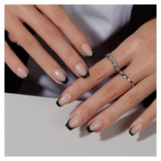 Künstliche Nägel French Tip Eckig Sarg Mittel 30er Schwarz f 1 St