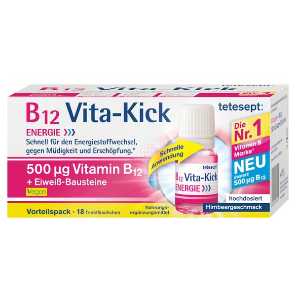 Tetesept B12 Vita-kick 500 µg Trinkampullen 18 St