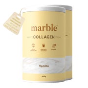 marble Collagen – Vanilla | Kollagenpeptide mit natürlichem Aroma | 2er Pack 900 g