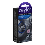 Produktabbildung: «Large Super Glide» extraweite Kondome mit mehr Gleitcreme (9 Kondome) 9 St