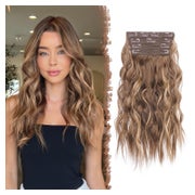 Haarverlängerungen Clip in 40 cm-22H10# Honigblond Gemischt 1 St