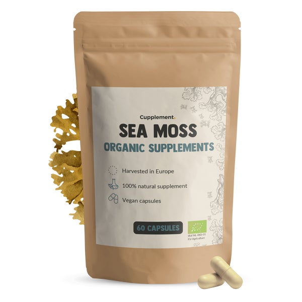 Cupplement - Irisches Meermoos - Sea Moss 500 mg BIO - Kapseln 60 St