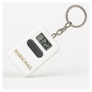 Produktabbildung: Schlüsselanhänger mit sprechender Uhr weiß 1 St