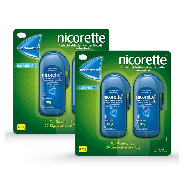 nicorette Lutschtab 4 mg - 2 x 80 St. 2X80 St