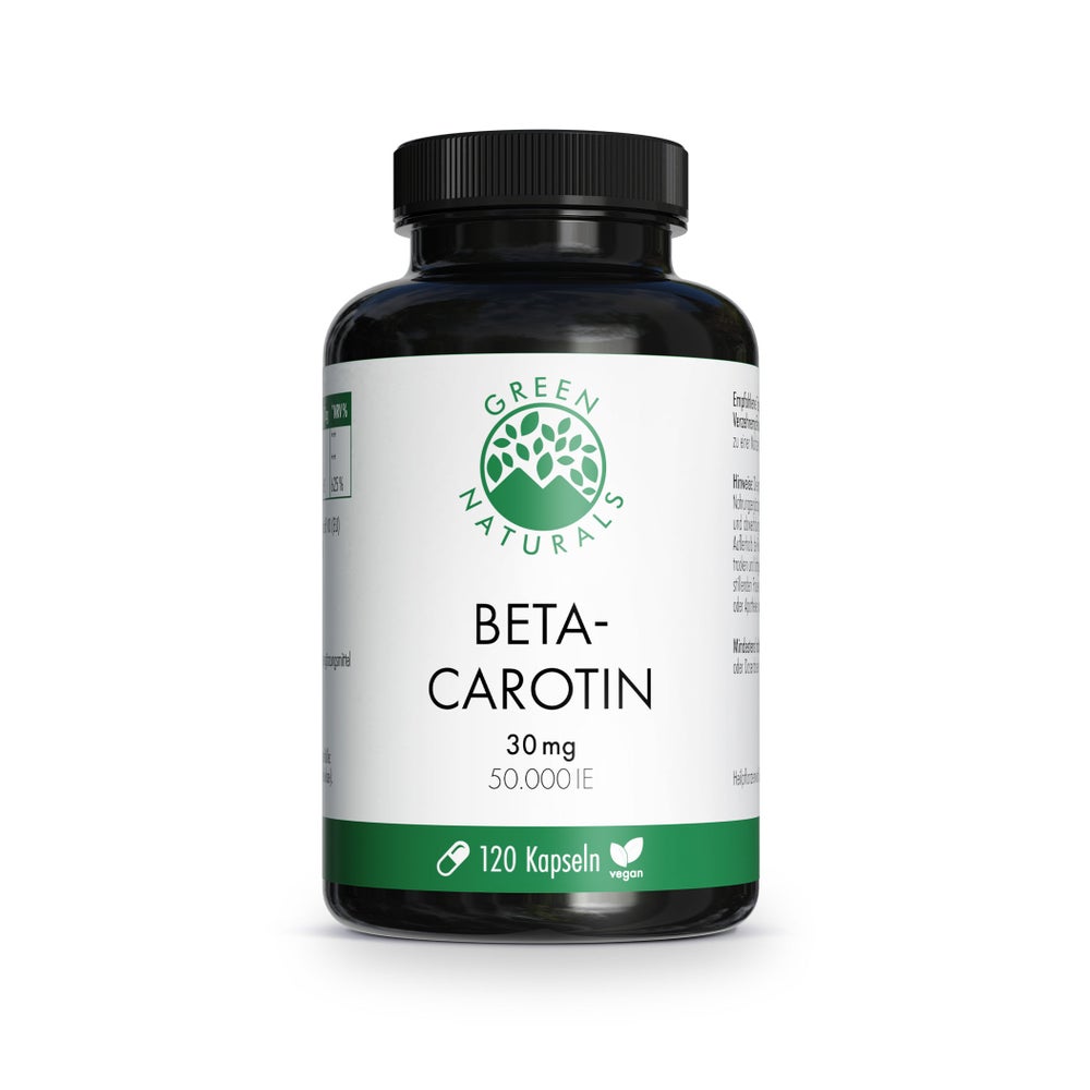 GREEN NATURALS Beta-Carotin 30mg - 50.000 IE vegan 120 St