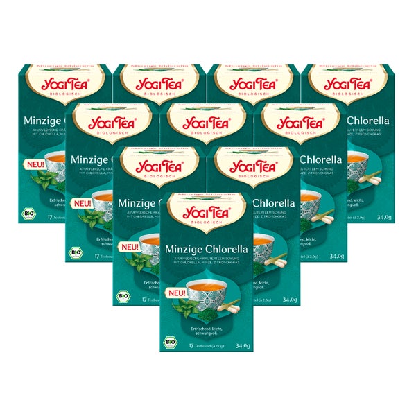 Yogi Tea - Minzige Chlorella Bio Kräutertee | 10 x 34g 10x17 St