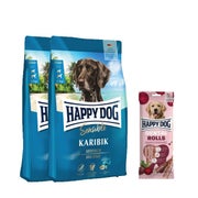Sensible Karibik Doppelpack + Dental Snacks Dental Rolls 22,1 kg