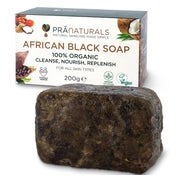 Produktabbildung: PraNaturals Organisch Afrikanische Schwarze Seife 200 g