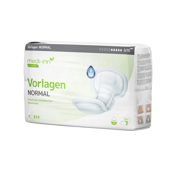 Medi-Inn Inkontinenz-Vorlagen NORMAL, 5 Tropfen, Unisex-Passform, weiß 120 St