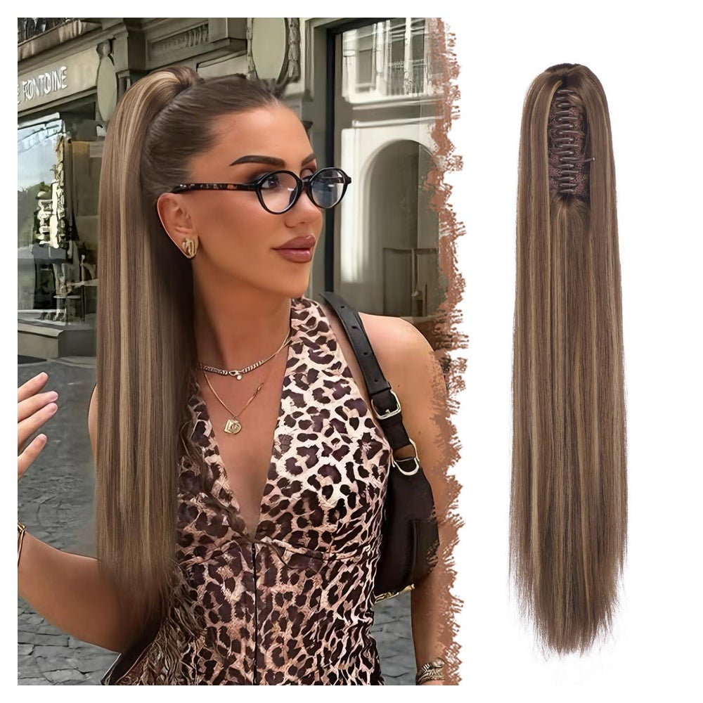 Haarteil Pferdeschwanz 22H10# Honigblond Gemischt Mit Hellbr 1 St