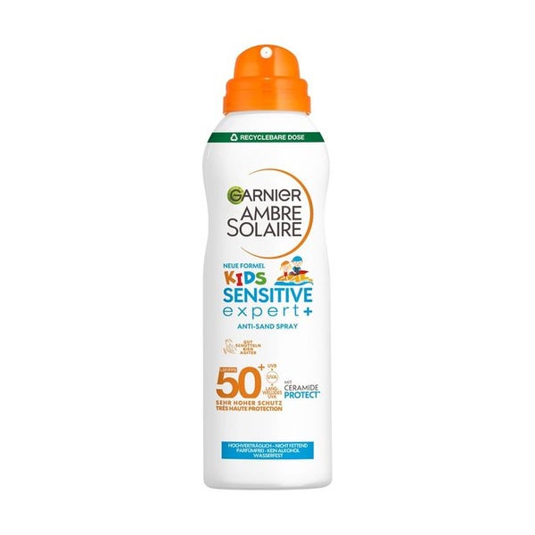 Garnier Ambre Solaire Kids Sensitive Expert+ Anti-Sand Spray LSF 50+ 150 ml
