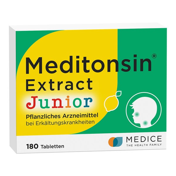 Meditonsin Extract Junior Pflanzliche Erkältungstabletten 180 St