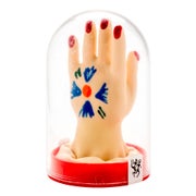 Scherzkondom «Hand»: Humorvolles Design, handbemalt (1 Stück) 1 St
