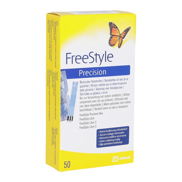 Freestyle Precision Blutzucker Teststr.o.codierung 50 St