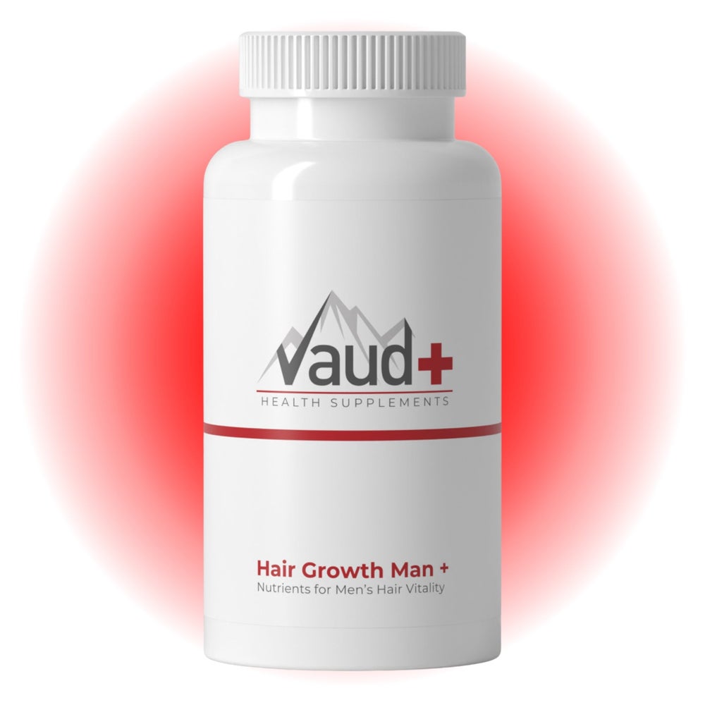 Vaud Hair Growth Man - Haarvitamine mit Biotin & Saw Palmetto - Haarausfall - Kapseln 90 St