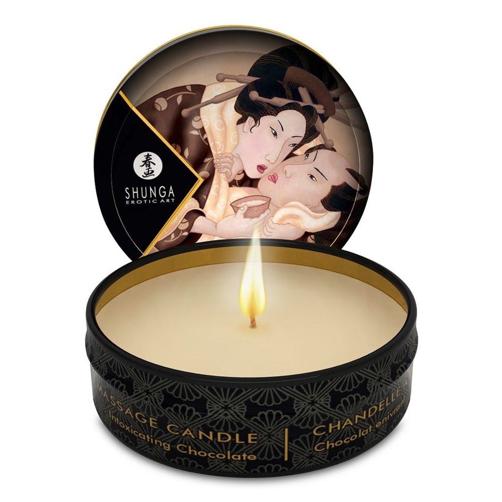 Shunga Erotic Art - "Mini Caress" Schokolade-Massagekerze 30 ml