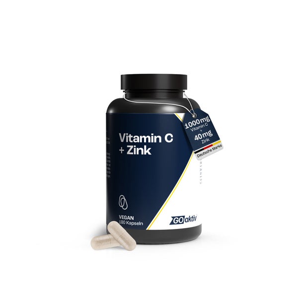 GOaktiv® Vitamin C + Zink Kapseln 180 St