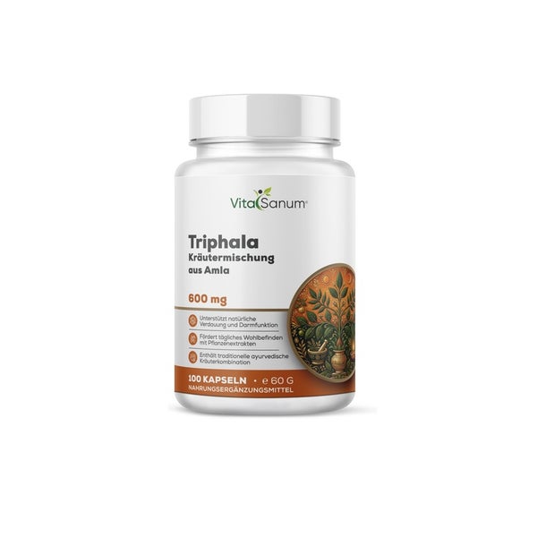VitaSanum® Triphala – 1200 mg Tagesportion – 100 Kapseln 100 St