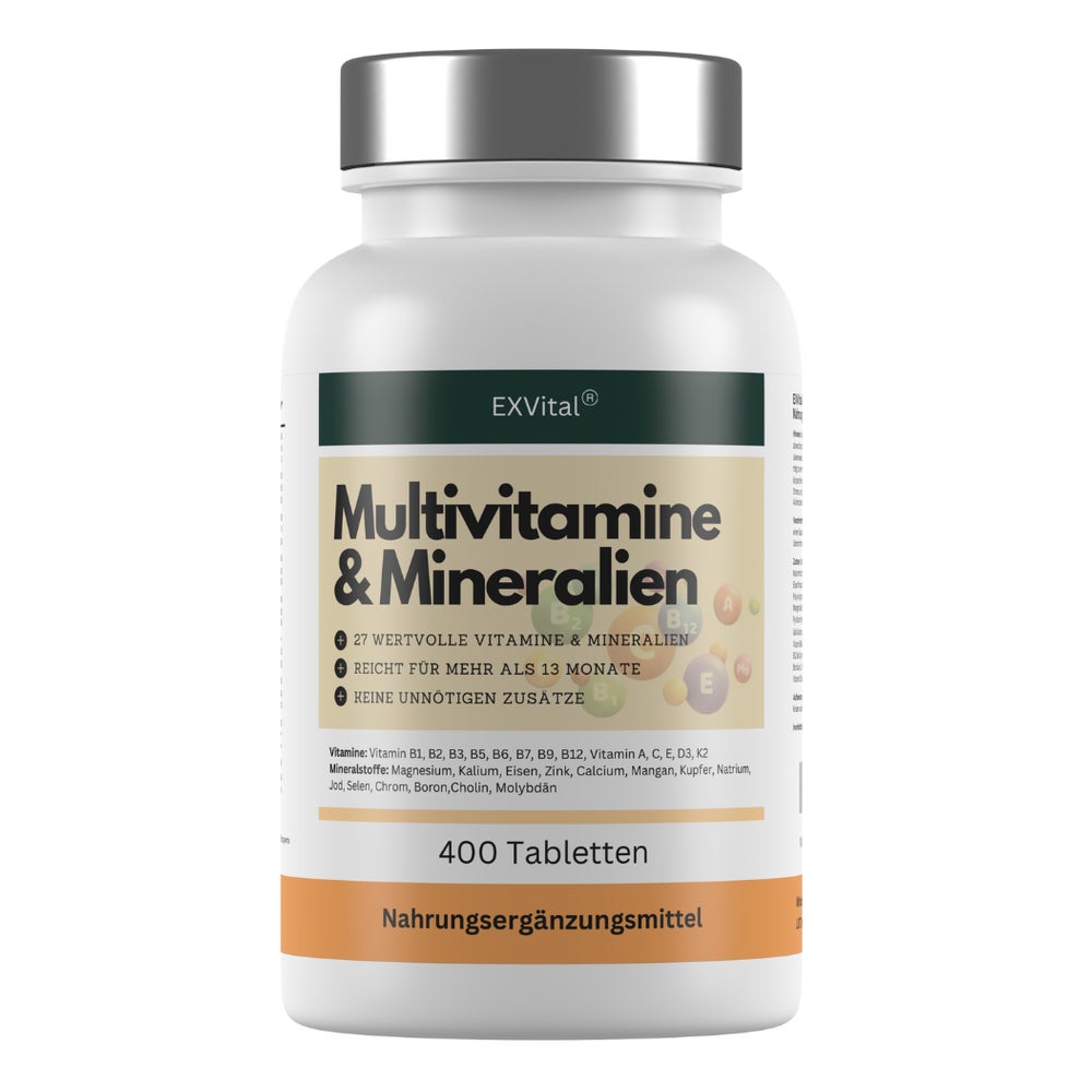 EXVital® Multivitamin & Mineralien Tabletten, 27 Wirkstoffe 122 g