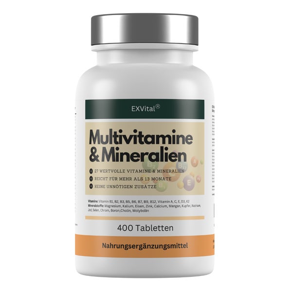 EXVital® Multivitamin & Mineralien Tabletten, 27 Wirkstoffe 122 g