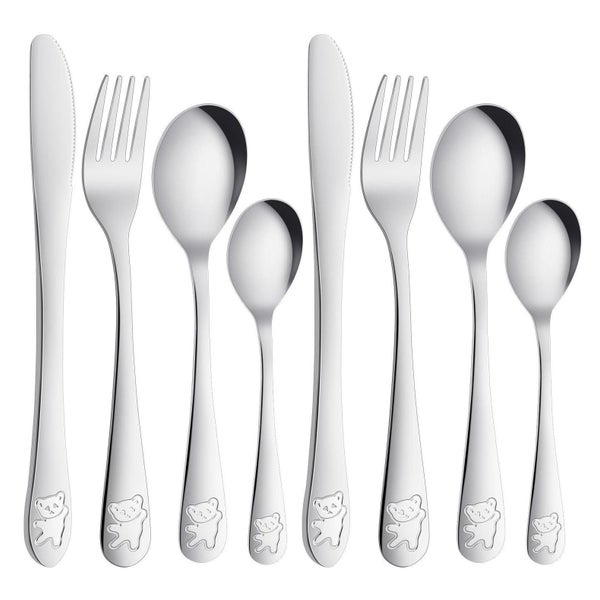 Edelstahl Besteck Set 8 Teile graviertes 1 St