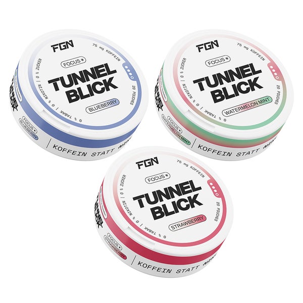 FGN 3x TUNNELBLICK Starter-Set mit 75mg Koffein 60 St