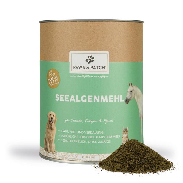 PAWS&PATCH SEEALGENMEHL für Hunde, Katzen und Pferde 500 g