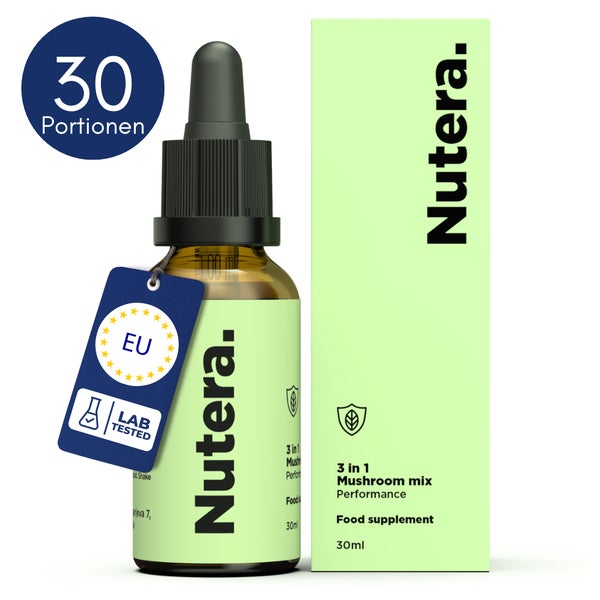 Vitalpilz Komplex 3-in-1 – Reishi, Chaga & Lion’s Mane Extrakt Tropfen - PERFORMANCE 30 ml