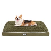 Hundebett Orthopädisches Waschbar L 89 x B 59 x H 10 cm Oliv 1 St