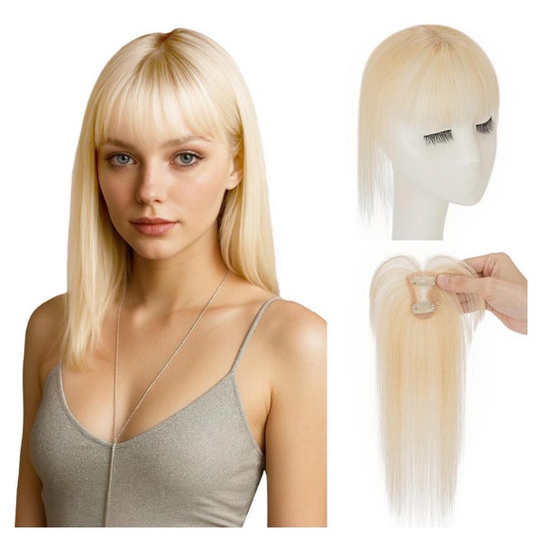 Pony Haarteil Clipin Echthaar 613 Blond 10g Wispy Bangs 613 1 St