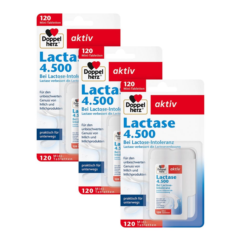 Doppelherz aktiv Lactase 4.500 3X120 St