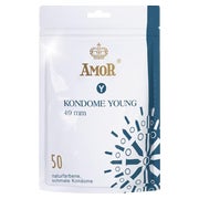 Amor «Young» 50 Jugendkondome für den schlanken Penis, Ma (50 Kondome) 50 St