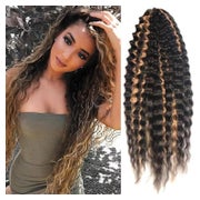 YEESHEDO 3 Packungen 22 Zoll Lockige Häkelzöpfe Haar Ocean Wave Crochet Braids