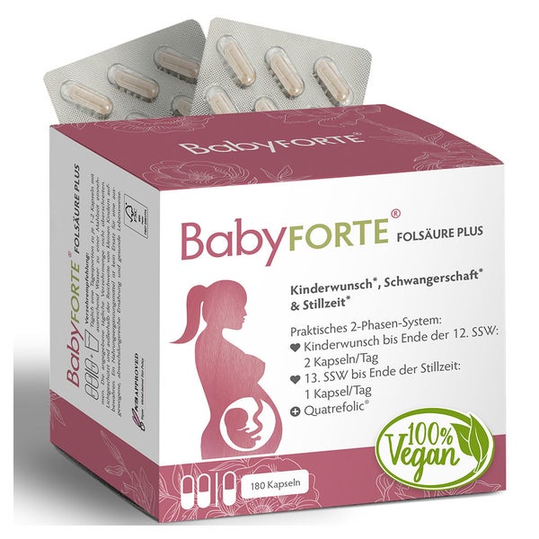 BabyFORTE Folsäure Plus - Kinderwunsch bis Stillzeit 180 St