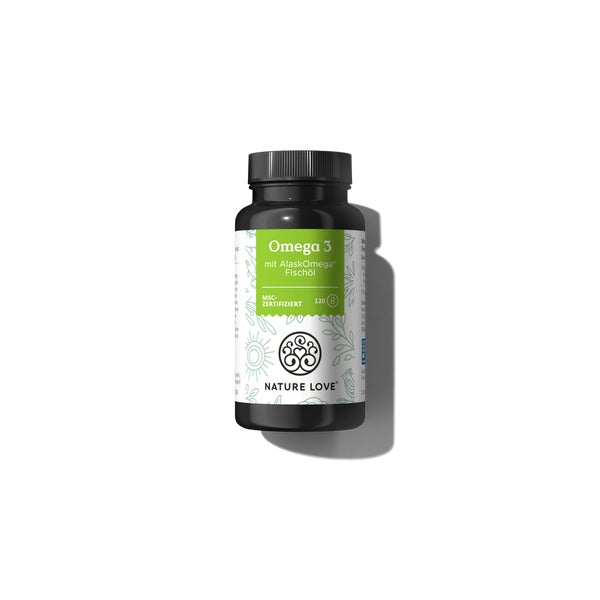 Nature Love Omega 3 mit AlaskOmega® Fischöl Kapseln 120 St