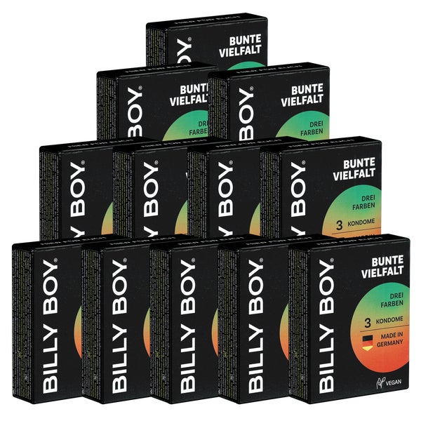 Bunte Vielfalt Vorteilspack, 30 gemischte Kondome in Farben (30 Kondome) 30 St