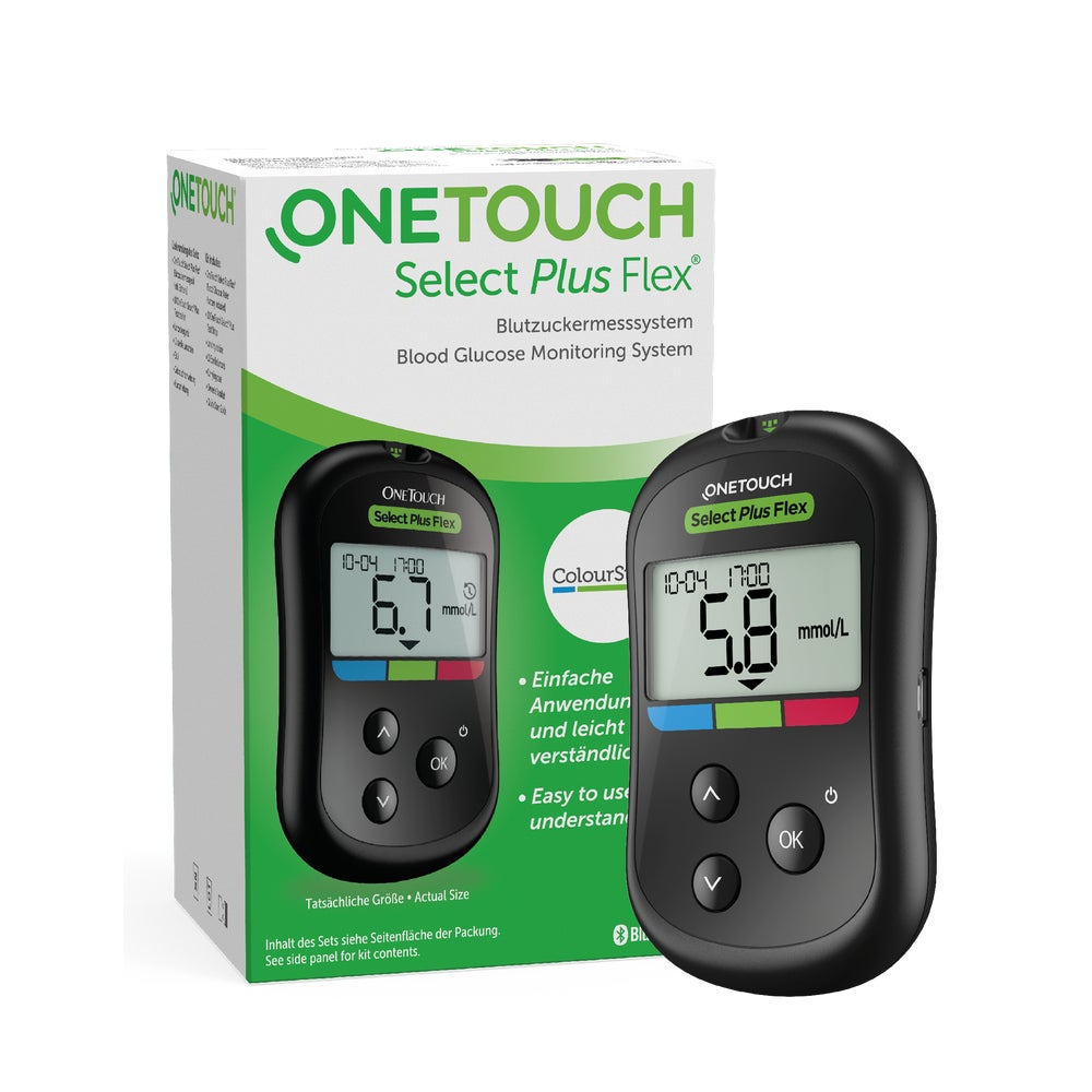 OneTouch Select Plus Flex® Blutzucker-Messgerät Set (mmol/l)