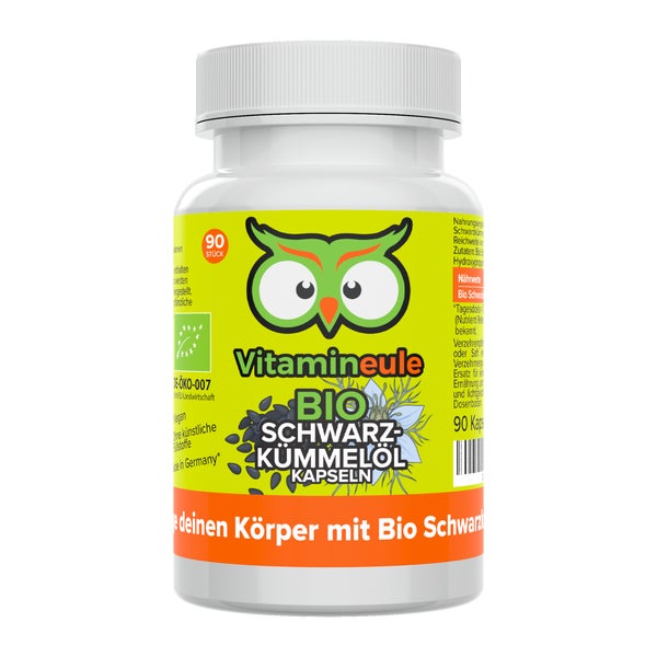 Vitamineule® Bio Schwarzkümmelöl Kapseln 1000 mg pro Tag 54 g