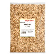 Supravit Weizen Futterweizen - aus regionaler Landwirtschaft - Ideales Einzelfuttermittel für Tauben, Vögel, Nager & Geflügel 2,5 kg