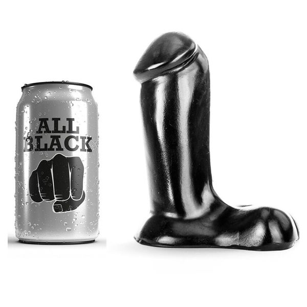 All Black - Dunker Dildo mit breiter Basis