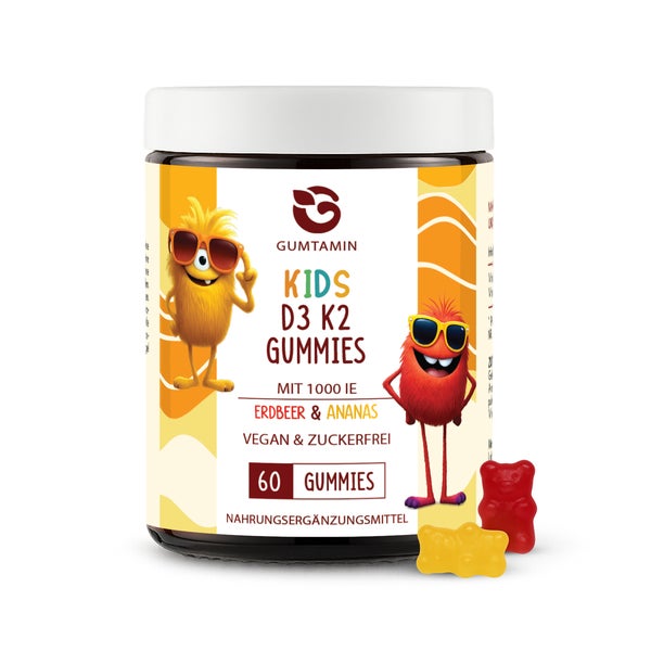 Gumtamin Vitamin D3 K2 Gummibärchen Kinder 60 St
