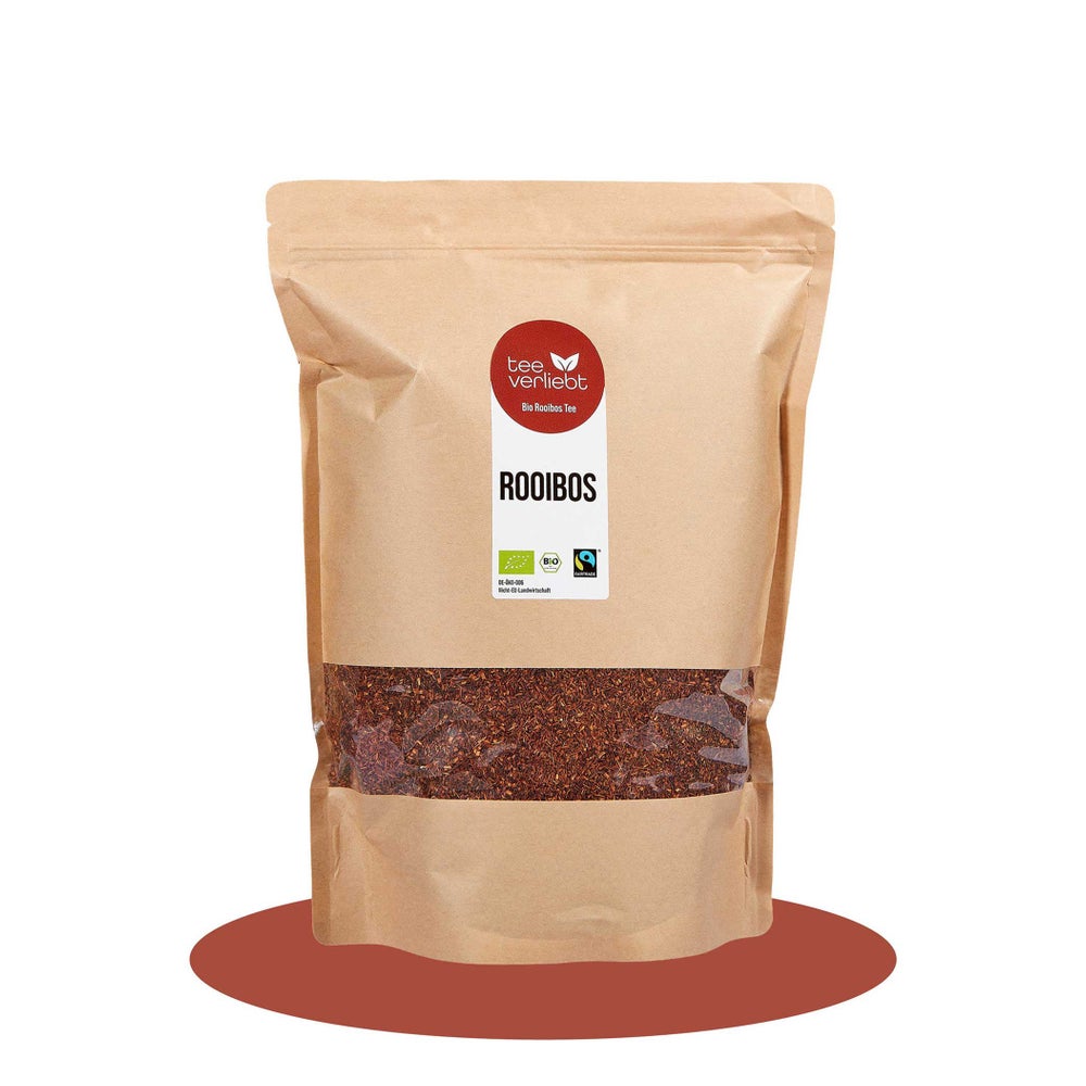 teeverliebt - Rooibos Bio & Fairtrade loser Rooibostee Großpackung I Koffeinfrei – ideal f. Abends | 1kg 1000 g