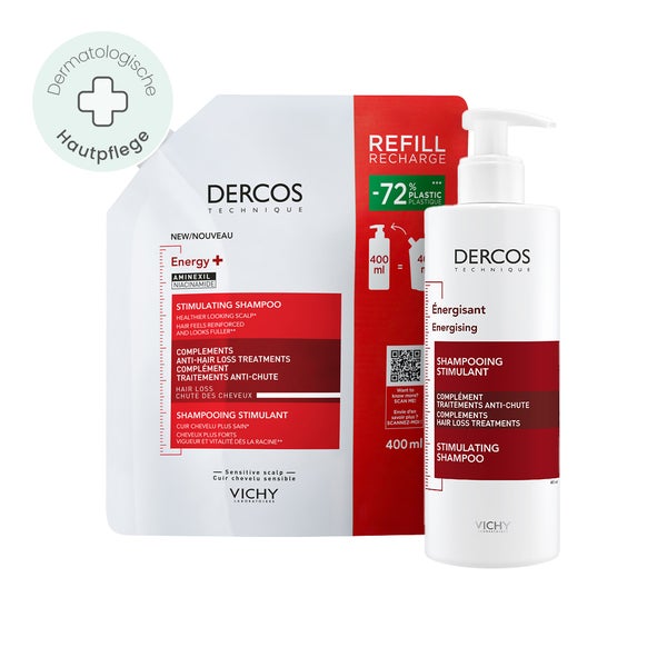 Vichy Dercos Vitalshampoo + Nachfüllpack 1 Set