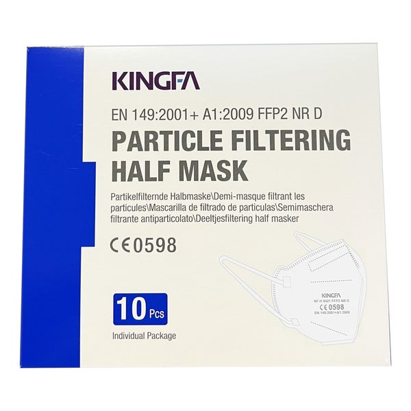 Kingfa FFP2 Atemschutzmaske weiss (10er Box)
