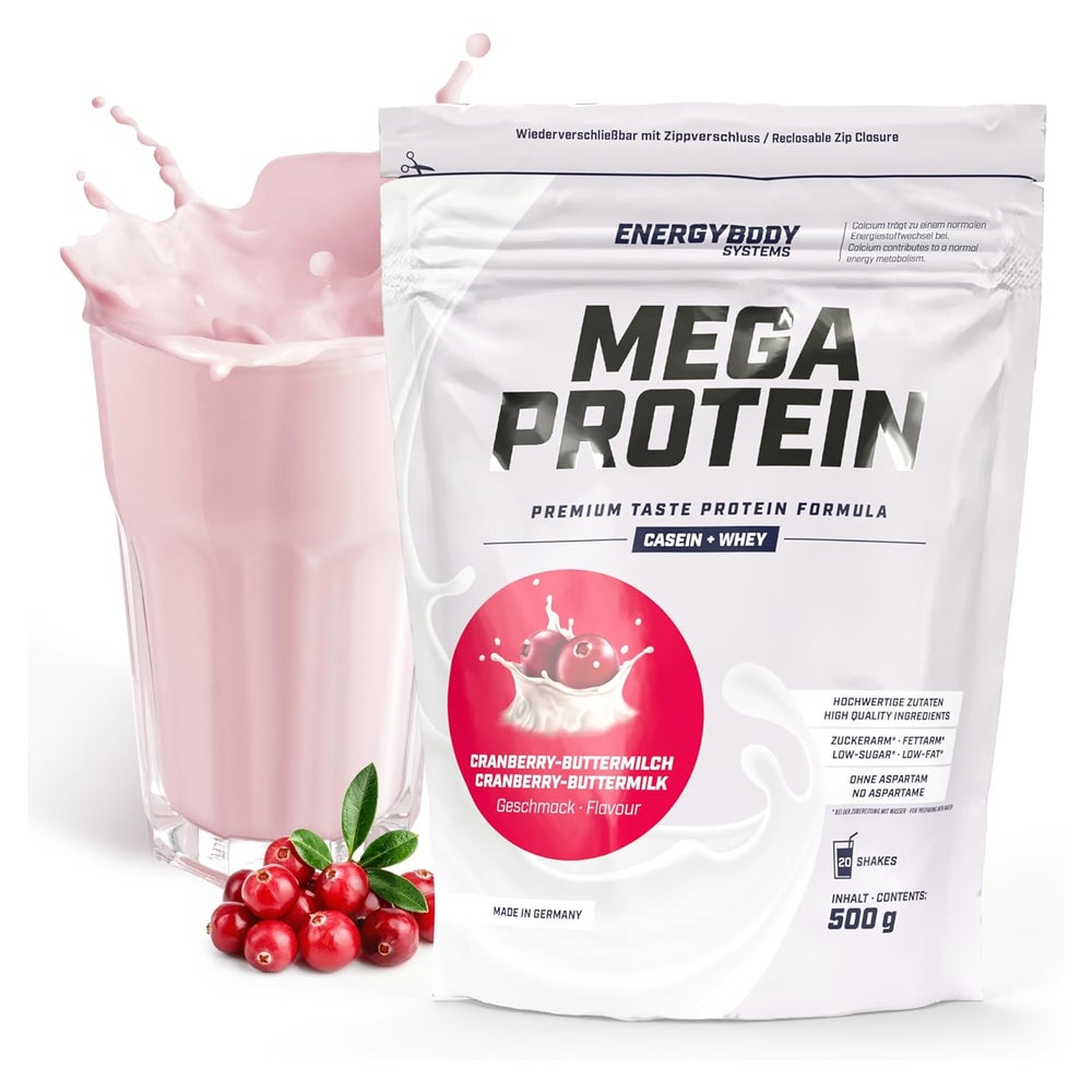 Energybody Systems Mega Protein Cranberry-Buttermilch 500 g