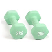 Myga Sechseckige Kurzhanteln (Paar) - 2kg - Mint Grün 2 St