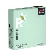 «Ribbed» - Gerippte Kondome für mehr Stimulation, 3er Pack (3 Kondome) 3 St