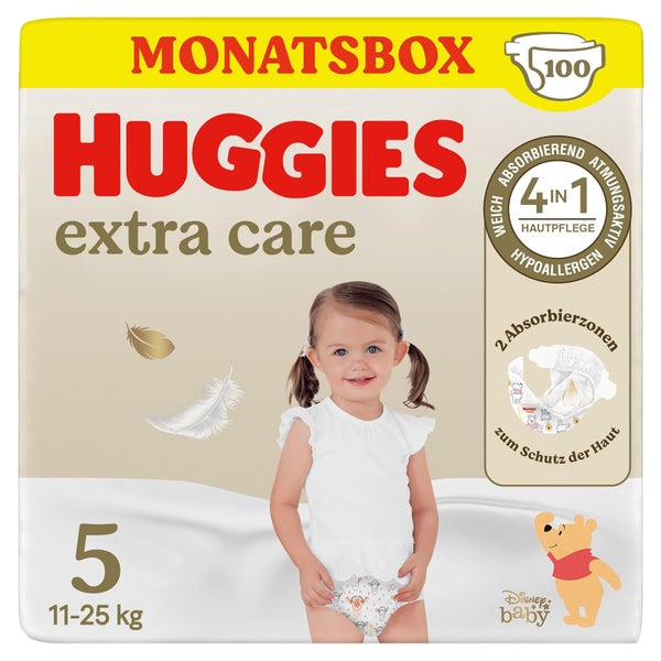 Huggies Babywindeln Extra Care Disney Größe 5, 100 Windeln 100 St