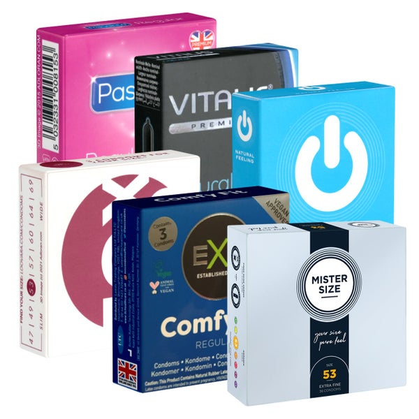 SIXPACK Kondome 18er – 6 Sorten zum Testen (18 Kondome) 18 St